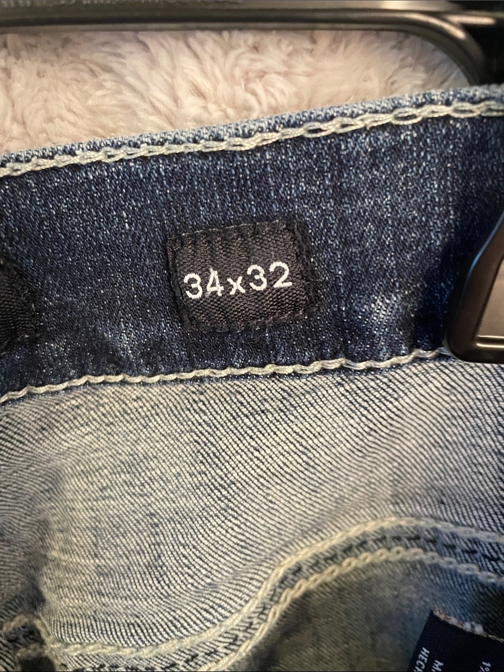 BKE men’s Jake straight Dark Blue Washed Denim Jeans - Picture 4 of 8